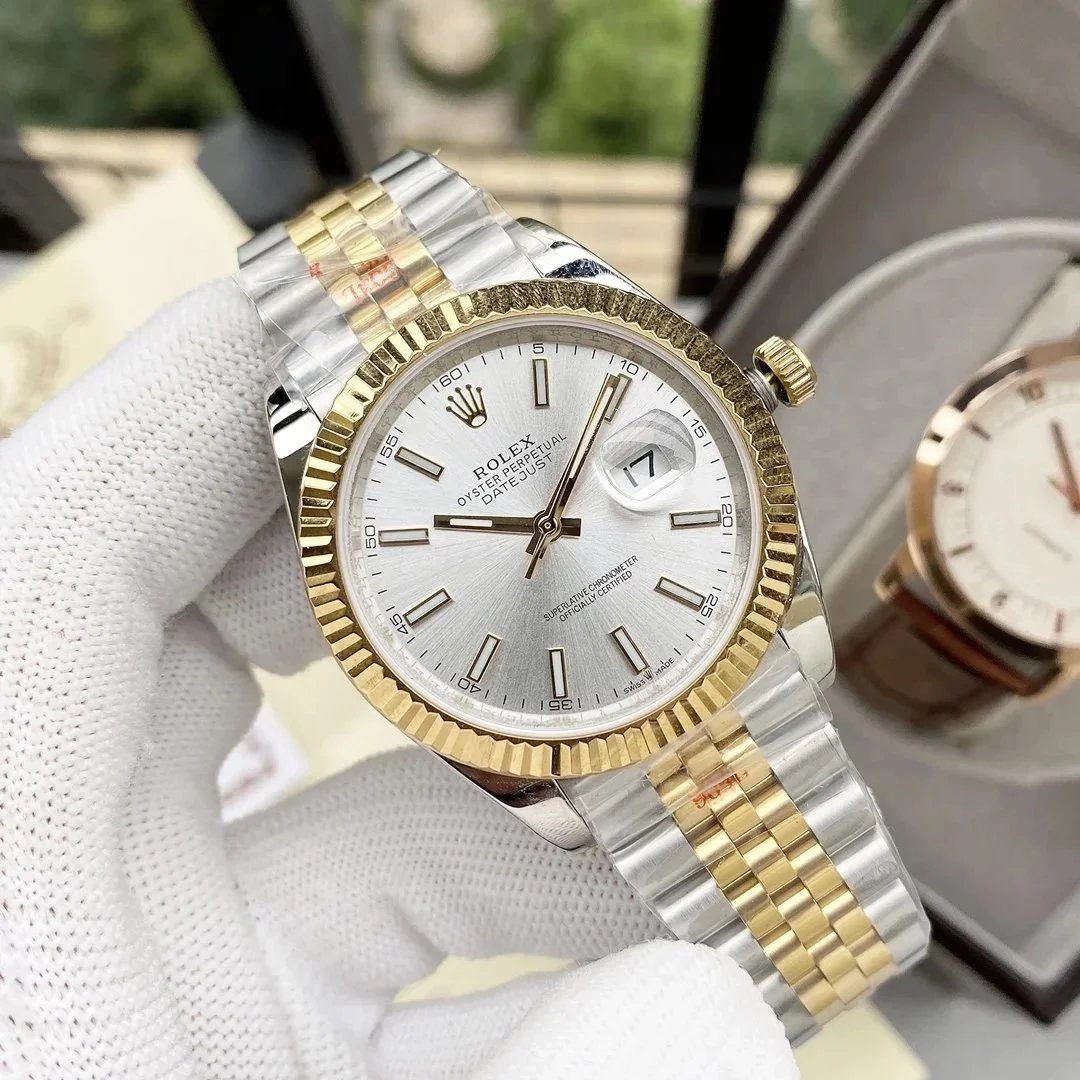Rolex Watches Datejust two-tone bracelet watch with date magnifier — 19