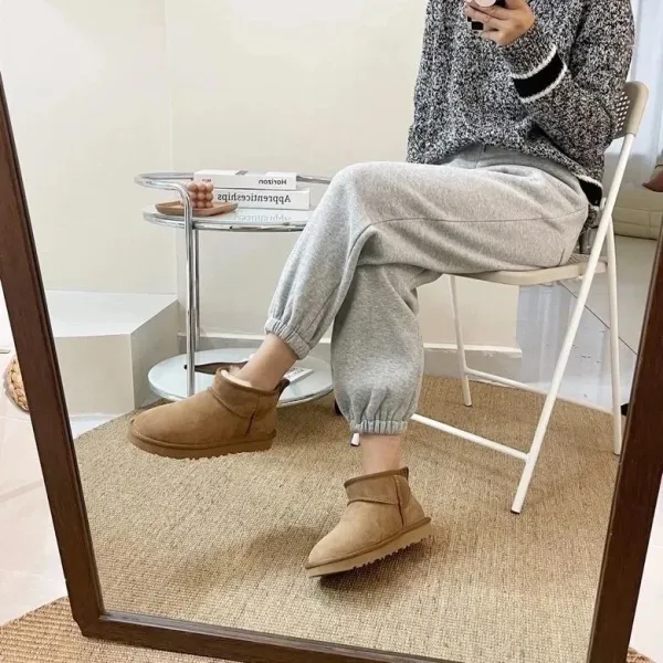 UGG Fluff Yeah Platform Slide Gray Sandals - 35
