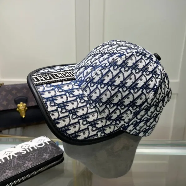Dior Oblique Monogram Baseball Cap Black - 16