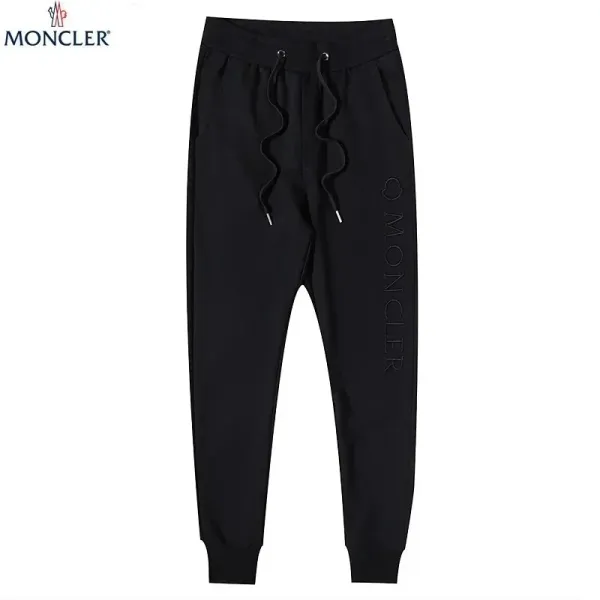 Moncler Logo-Striped Black Sweatpants - 14