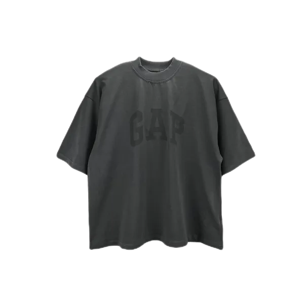 Gap Arch Logo Oversized T-Shirt Charcoal Gray T-Shirt - 8