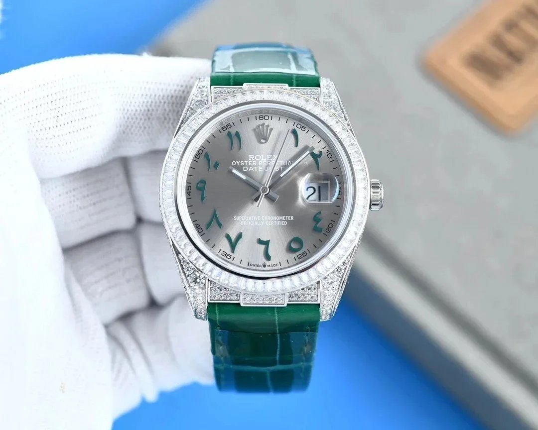 Rolex Watches Datejust fluted-bezel date watch with jubilee-style bracelet — 18