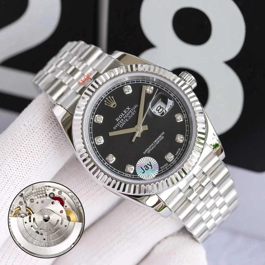 Rolex Watches Datejust two-tone bracelet watch with date magnifier image 12