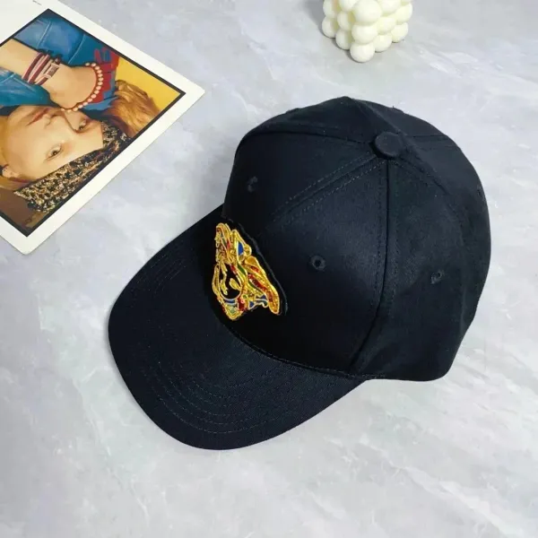 Versace Medusa Embroidered White Baseball Cap - 6