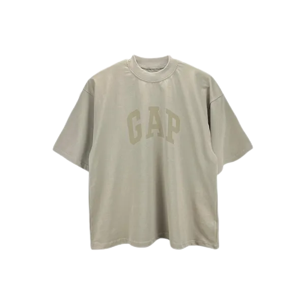Gap Arch Logo Oversized T-Shirt Charcoal Gray T-Shirt - 7