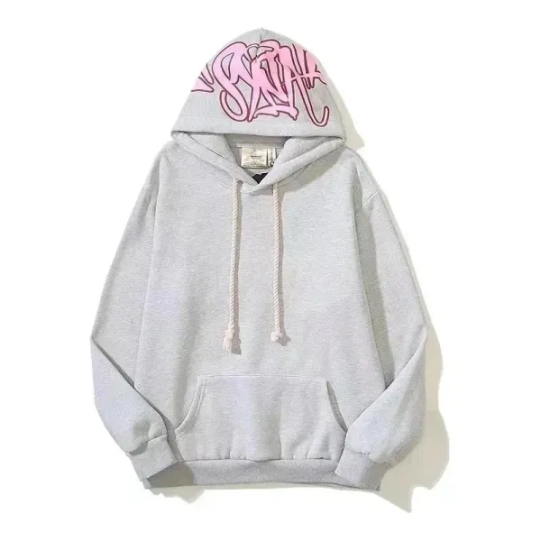 Saint Tears Graffiti Logo Red Hoodie and Flared Sweatpants Set - 4