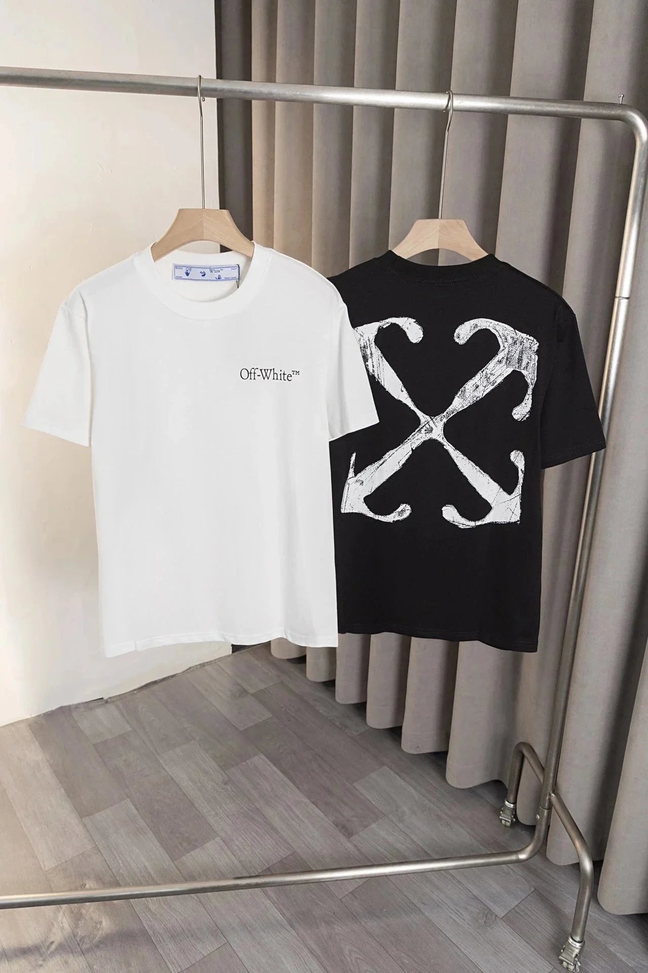Off-White OMA Logo Print White T-Shirt - 2
