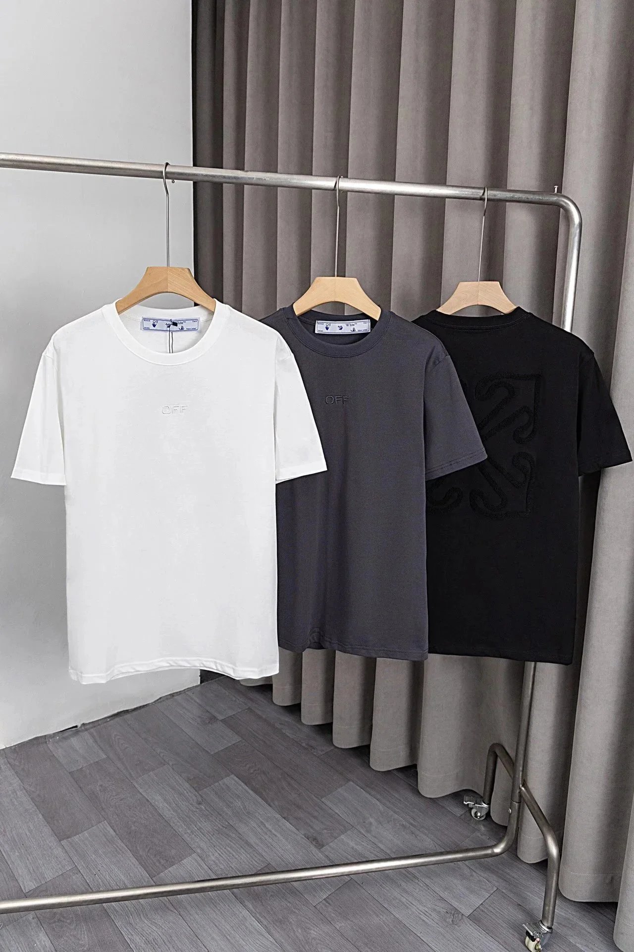 Off-White OMA Logo Print White T-Shirt - 6