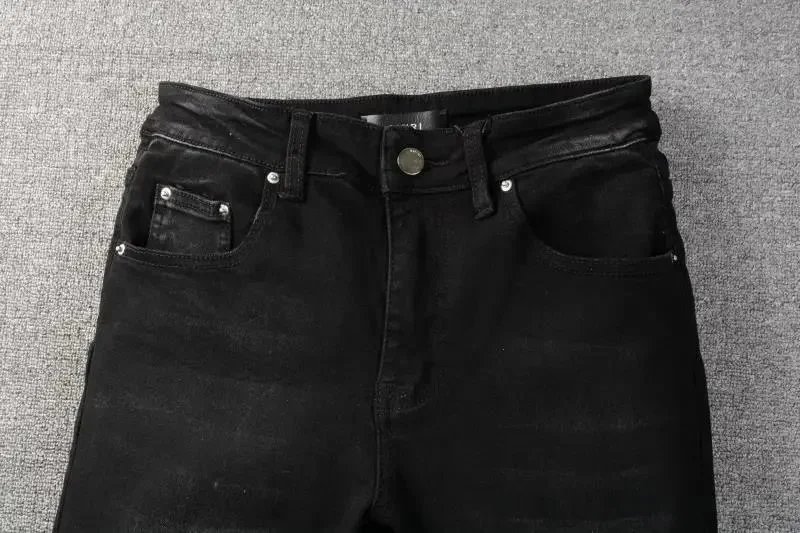 Gallery Dept. Star-Embroidered Distressed Slim Fit Jeans - 4