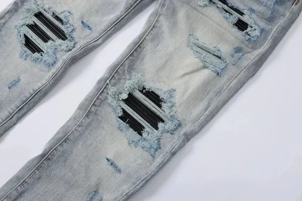 Gallery Dept. Distressed Black Wash Jeans - 4