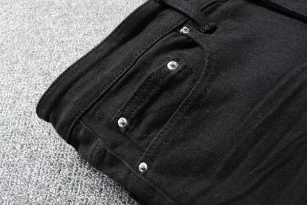GRA Biker Patchwork Denim Jeans - 10
