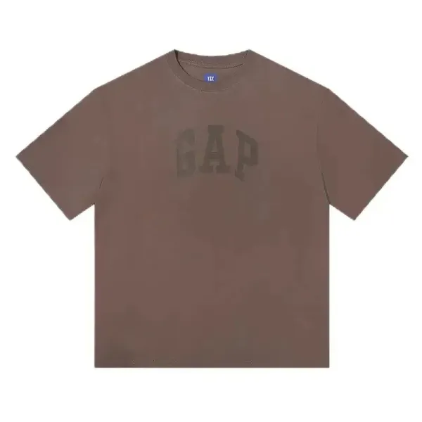 Gap Arch Logo Oversized T-Shirt Charcoal Gray T-Shirt - 3