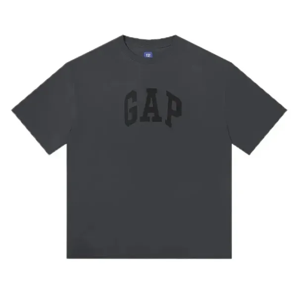 Gap Arch Logo Oversized T-Shirt Charcoal Gray T-Shirt - 11