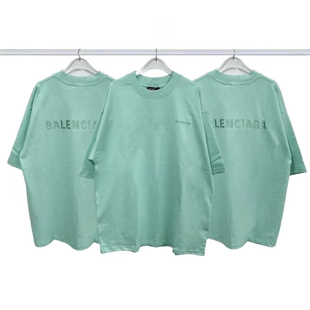 Balenciaga Multilingual Logo Print White T-Shirt - 7