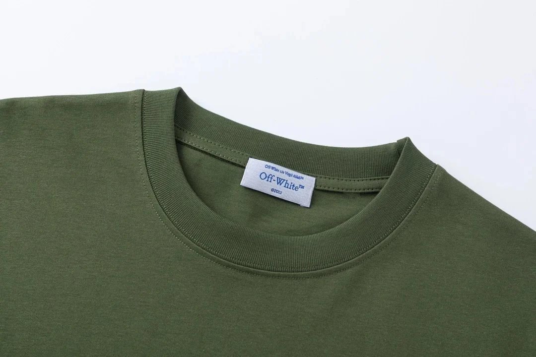 Off-White OMA Logo Print White T-Shirt - 13