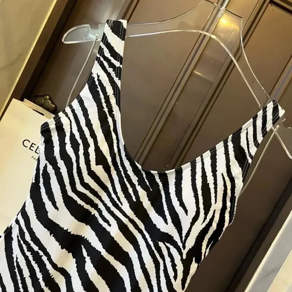 Dolce & Gabbana Zebra Print One-Piece Swimsuit - 6