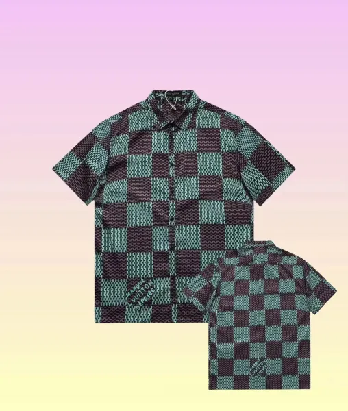 Louis Vuitton x Marcelo Burlon County of Milan Checkerboard Print Short-Sleeve Shirt - 1