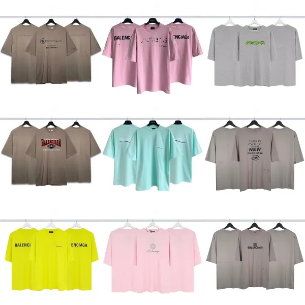 Balenciaga Logo Print Oversized T-Shirt Pink - 2