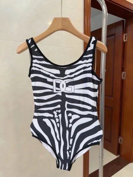 Dolce & Gabbana Zebra Print One-Piece Swimsuit - 24