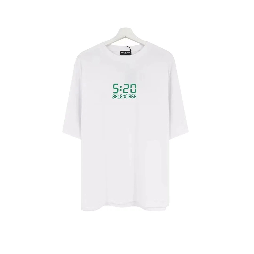 Balenciaga BB Logo Print White T-Shirt - 13