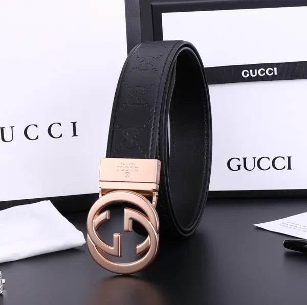 Gucci GG Marmont Reversible Belt Blue Leather - 12