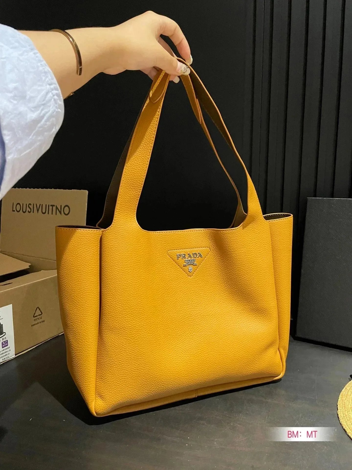 Prada Galleria Saffiano Leather Handbag in Light Gray Handbags - 10
