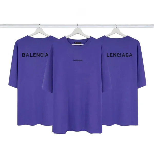 Balenciaga Logo Print Oversized T-Shirt Red - 10