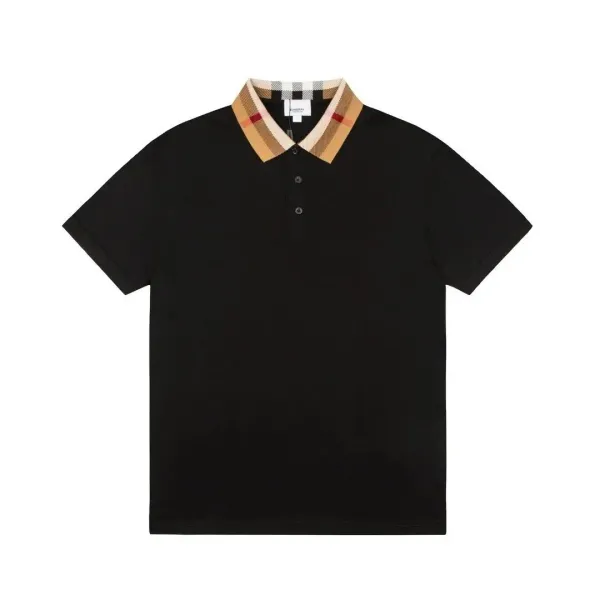 Burberry Embroidered Polo Shirt in Pale Blue - 3