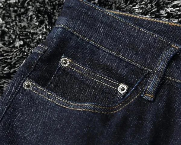 Prada Logo Patch Straight-Leg Jeans Blue - 4