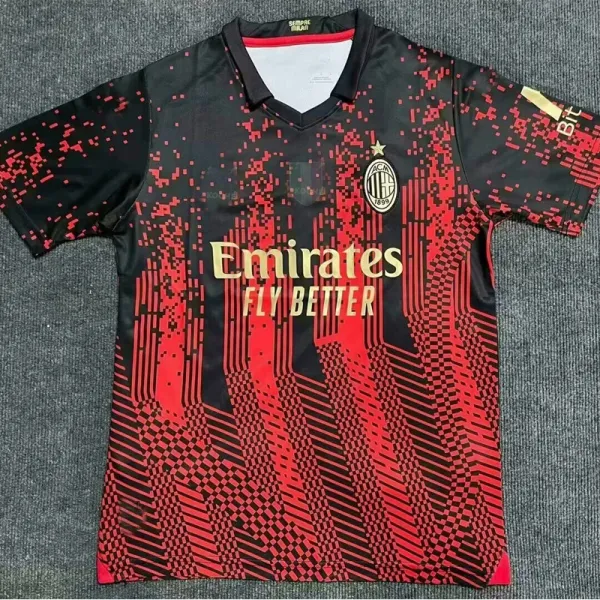 AC Milan 2023-24 Third Jersey Black with Lime Green Accents Jersey - 3