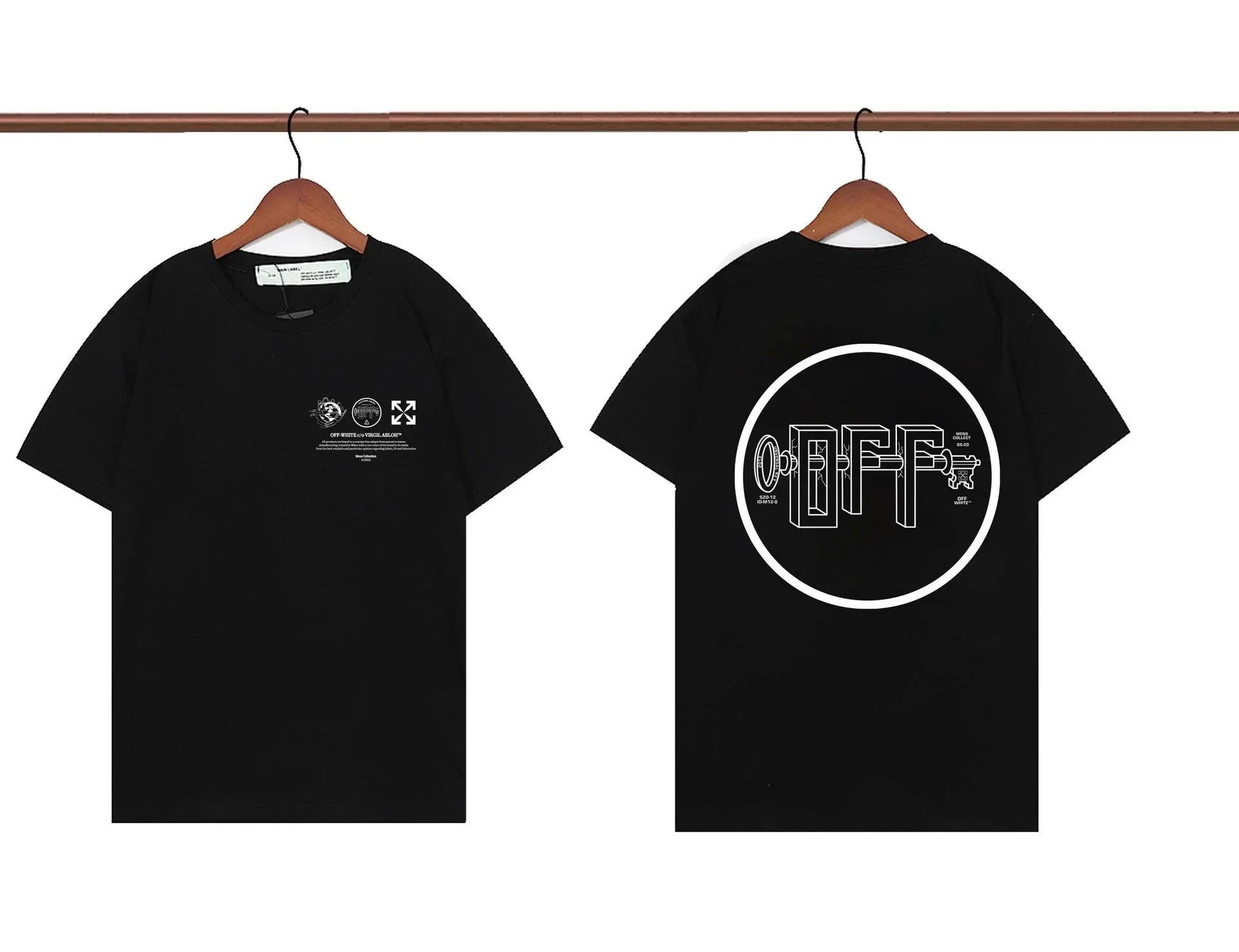 Off-White x Unknown Artist Graffiti Print Black T-Shirt - 2