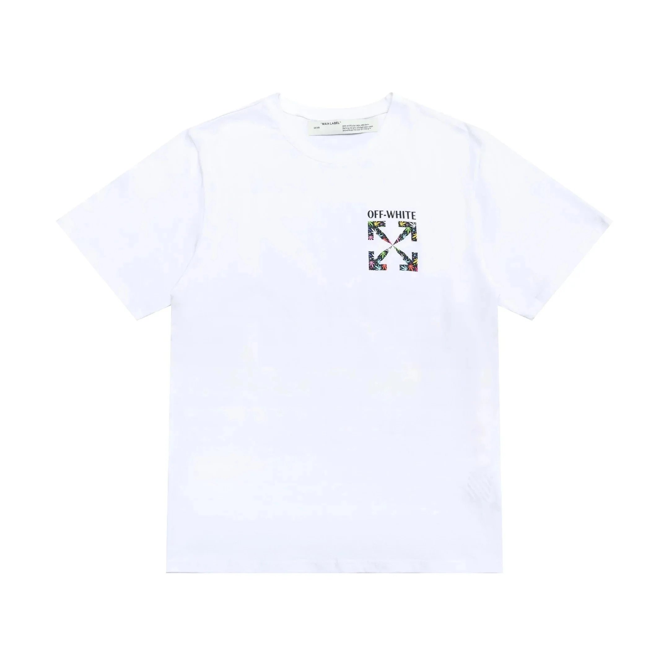Off-White Leaf Print T-Shirt White - 9