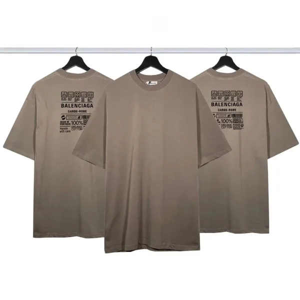 Balenciaga Logo Print Oversized T-Shirt Pink - 10