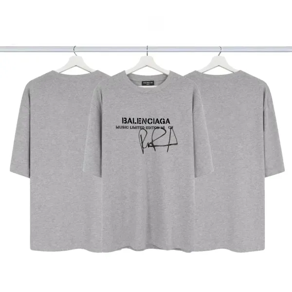 Balenciaga Logo Print Oversized T-Shirt Pink - 14