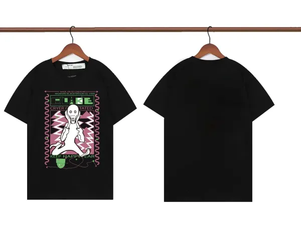 WOMANBY A VOYVES x Saint Tears Crier Contaminated Graphic T-Shirt Black - 1
