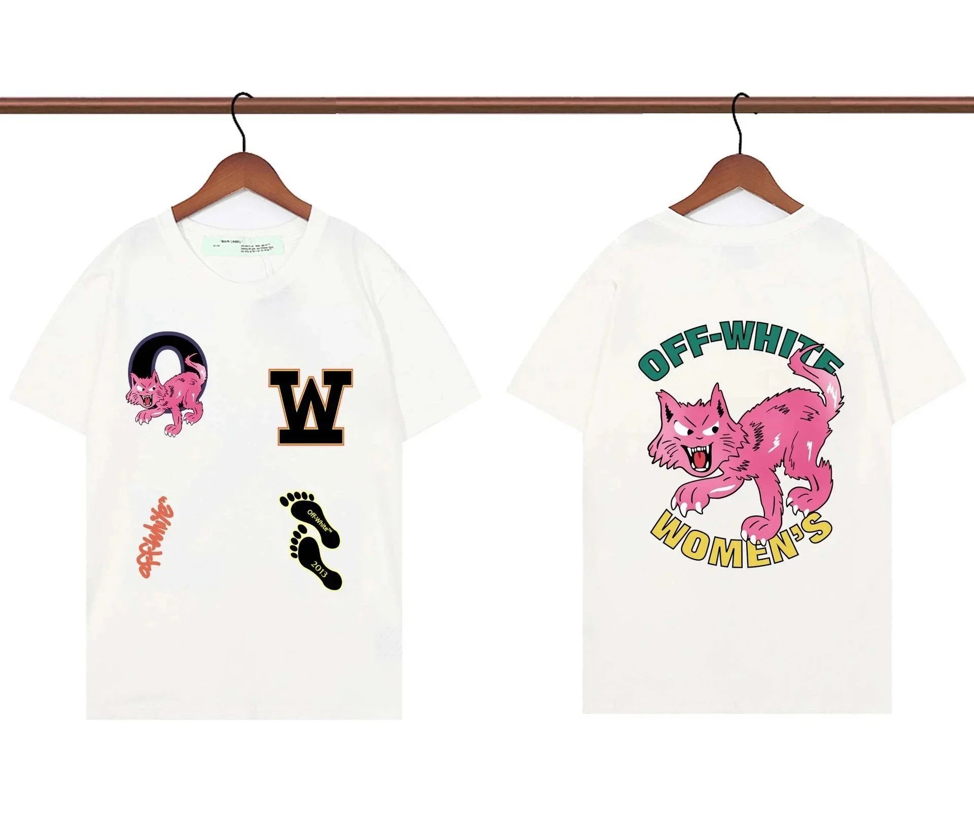 Off-White x Unknown Artist Graffiti Print Black T-Shirt - 10