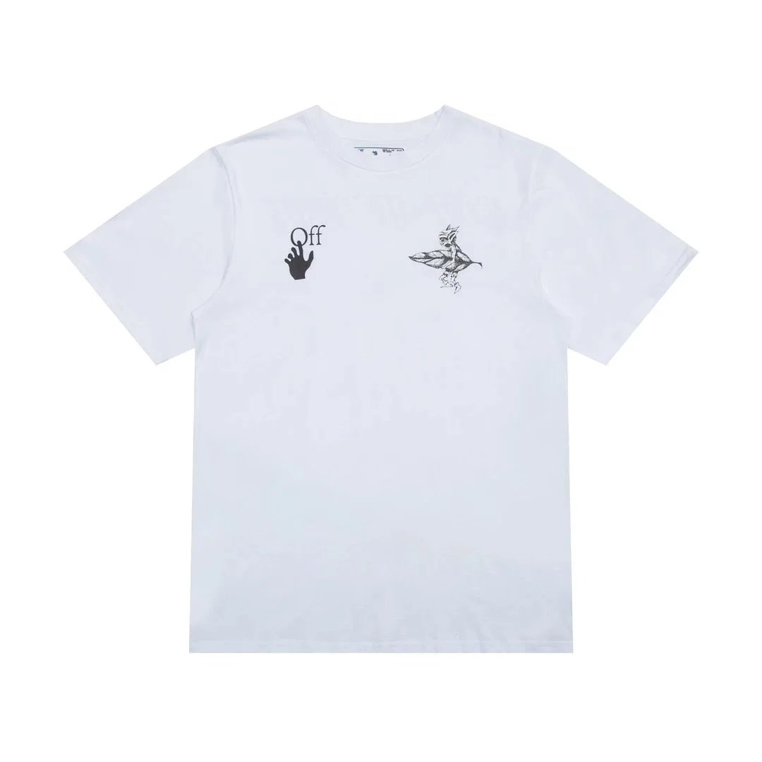 Off-White Leaf Print T-Shirt White - 11