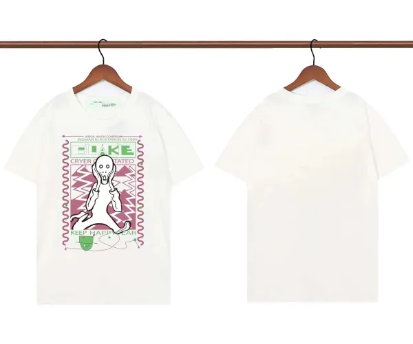 WOMANBY A VOYVES Cryer Contaminated Graphic Print White T-Shirt - 1