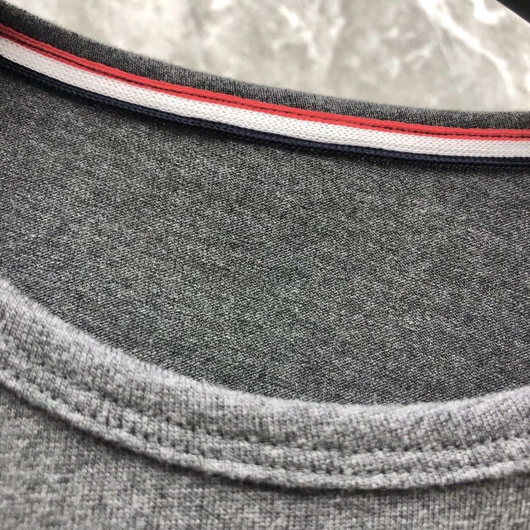 Thom Browne Classic Four-Bar Stripe Long-Sleeve T-Shirt Gray - 20