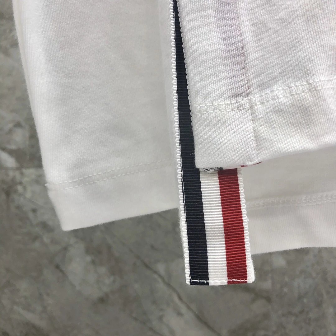 Thom Browne Classic Four-Bar Stripe Long-Sleeve T-Shirt Gray - 12