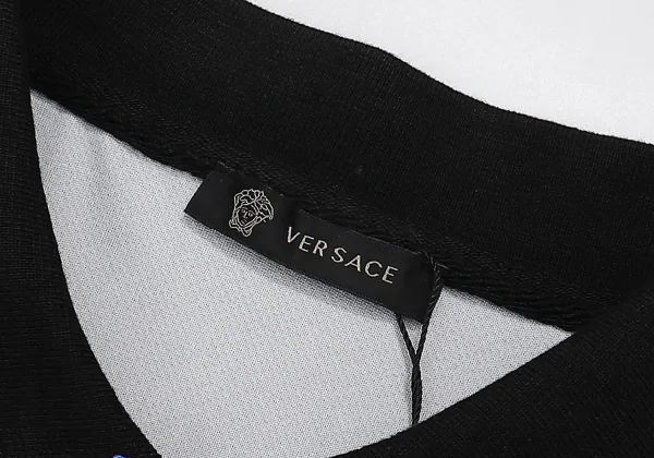 Versace Baroque Logo Print White Polo - 4