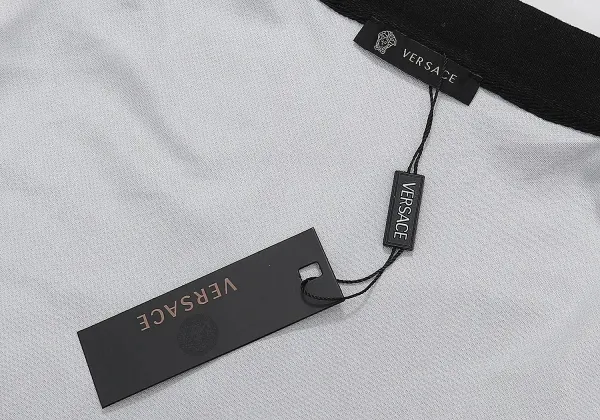 Versace Baroque Logo Print White Polo - 7