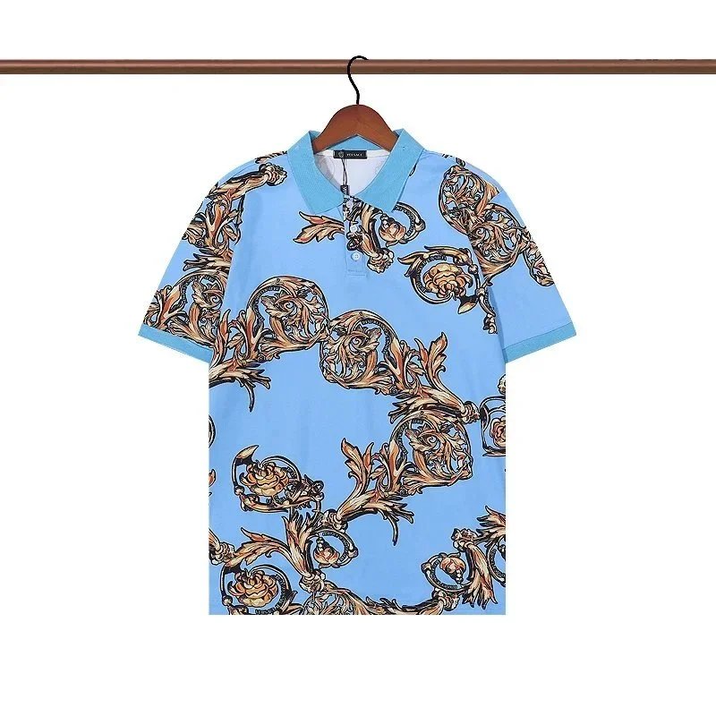 Versace Baroque Logo Print White Polo - 22