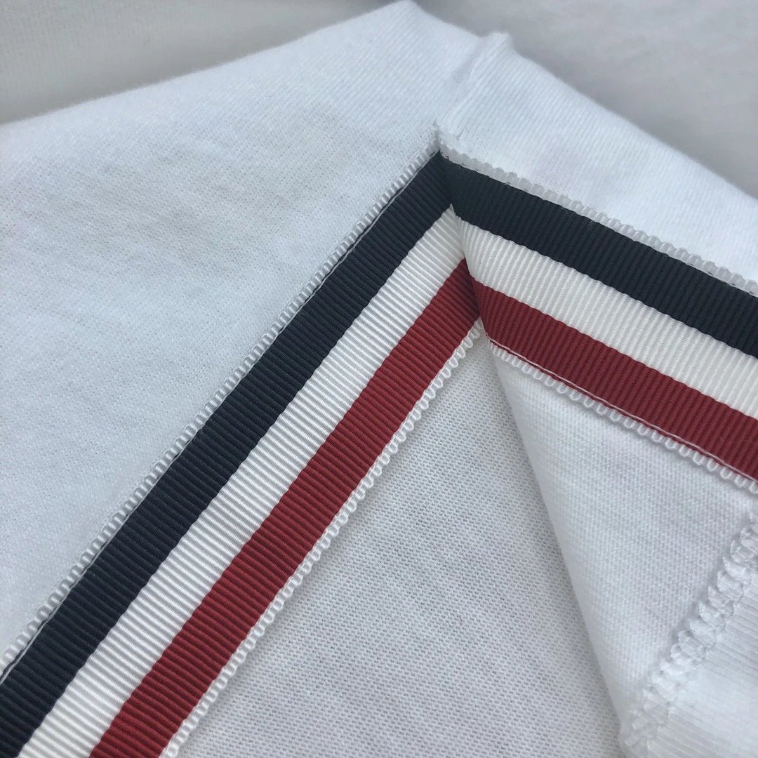 Thom Browne Classic Four-Bar Stripe Long-Sleeve T-Shirt Gray - 13