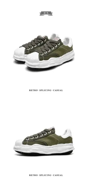 MMY Blakey White Canvas Sneakers - 21