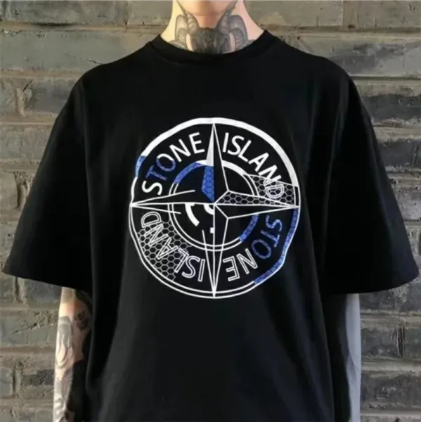 Stone Island Compass Logo White T-Shirt - 9