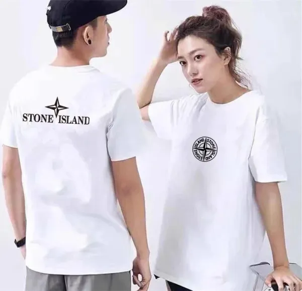 Stone Island Compass Logo White T-Shirt - 11