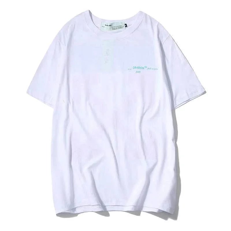 Off-White Leaf Print T-Shirt White - 15