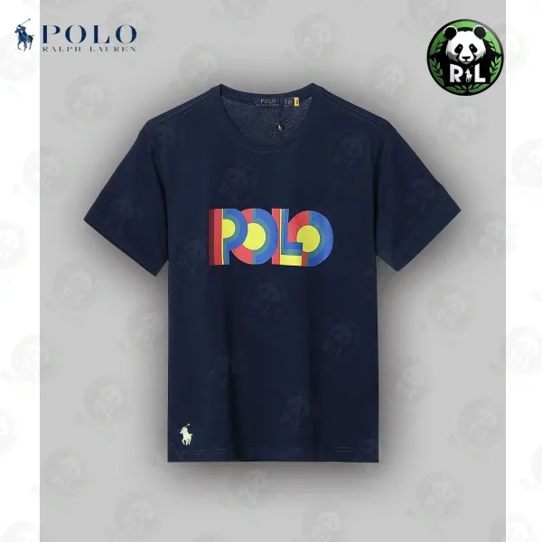 Ralph Lauren Polo Logo Graphic T-Shirt Gray - 5