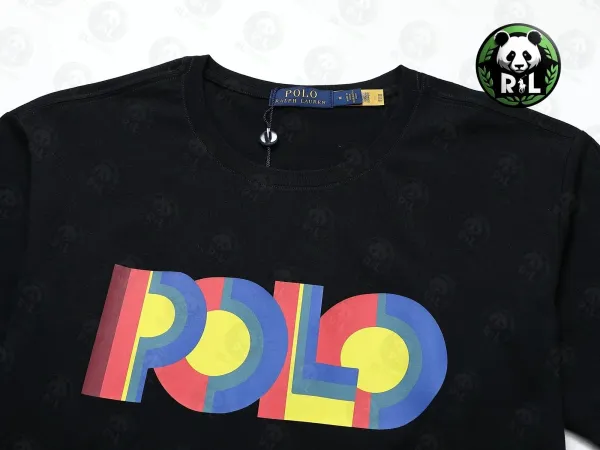 Ralph Lauren Polo Logo Graphic T-Shirt Gray - 8